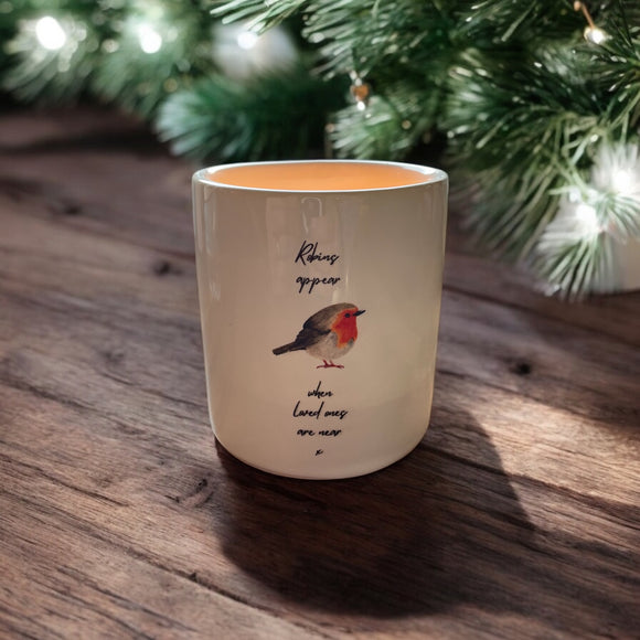 Robin Candle Jar