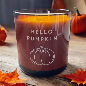 2 wick Hello Pumpkin Candle