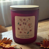 Frosted Autumn Candle Jars