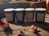 Frosted Autumn Candle Jars