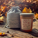 Frosted Autumn Candle Jars