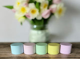 Coloured Candle Tin