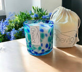 Candle Jar with Seeded Dust Cover