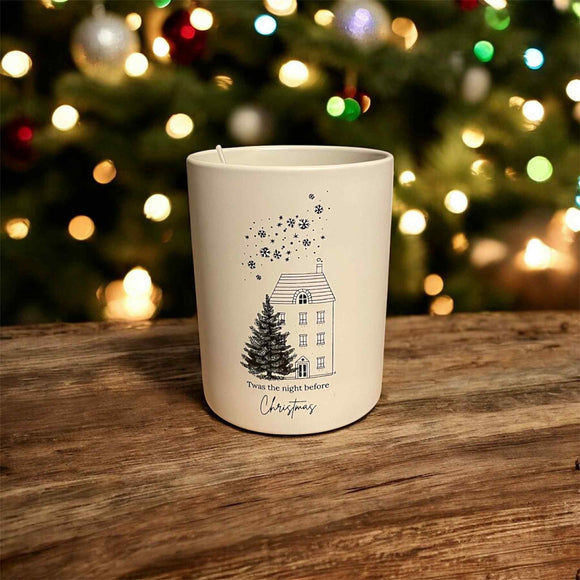 Tall Ceramic Candle Jar