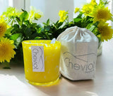 Candle Jar with Seeded Dust Cover